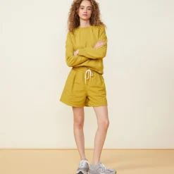 MONROW 90's Classic Sweat Short GOLDENOLIVE Shop